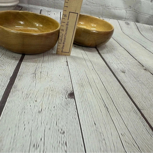 hand turned oregon myrtlewood wooden bowl set of 2 myrtle craft studio - Picture 5 of 7